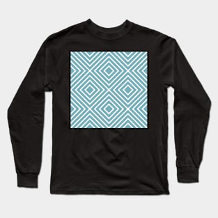 Blue Geometrics Long Sleeve T-Shirt